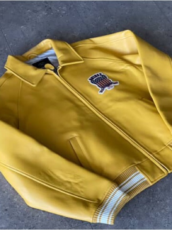 Avirex Other - Avirex Sunny Yellow Zip-Front Bomber